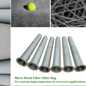 Micro sac filtrant en fibre métallique