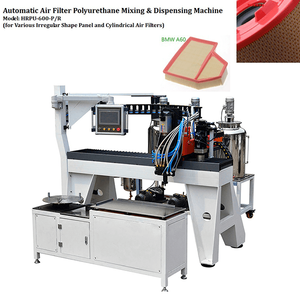 Machine de mélange et de distribution automatique de polyuréthane de filtre à air